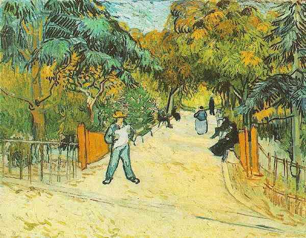 Vincent Van Gogh Entrance to the Public Park in Arles oil painting image